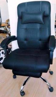 Executive Leather Office Chair with footrest
